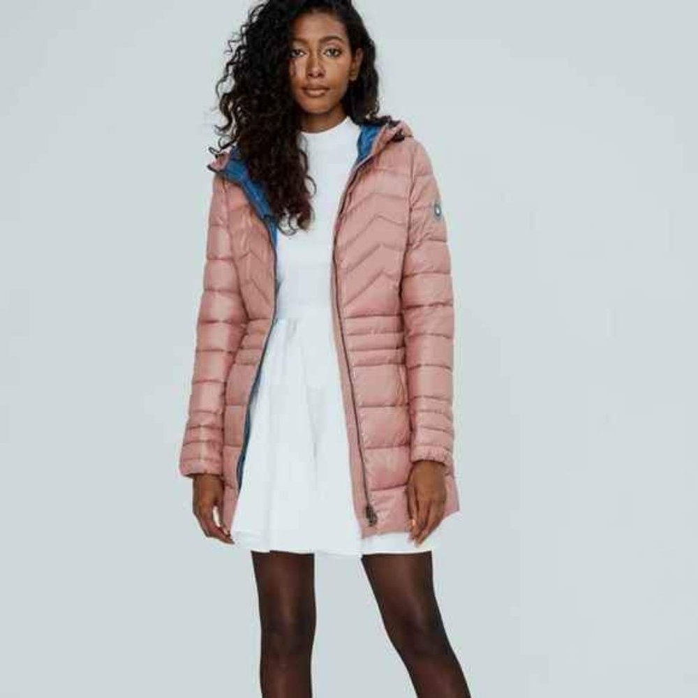 Noize Eden Dusty Pink Puffer Jacket - Picture 1 of 6